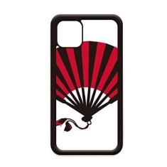 Imagem de Capa com ventoinha japonesa vermelha preta para iPhone 12 Pro Max para Apple Mini Mobile Case Shell