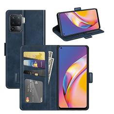 Imagem de Capa para Oppo A94 4G, capa Oppo F19 Pro, carteira de couro PU premium estilo livro capa de telefone magnética flip dobrável com compartimentos para cartão para capa de telefone Oppo Reno 5 lite