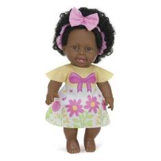 Imagem de Boneca Angelina Bilíngue Negra Milk Brinquedos 679