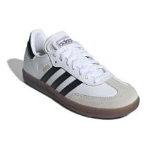 Imagem de adidas Tênis infantil unissex Samba Indoor, Branco/Preto/Goma, 16