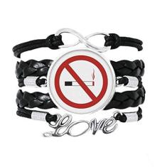 Imagem de OFFbb-USA Logotipo No Smoking Art Deco, Presente Fashion Pulseira Love Acessório de Couro Trançado Pulseira Pulseira Presente