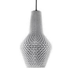 Imagem de Pendente Em Vidro Cromado Translucido - 44x24cm