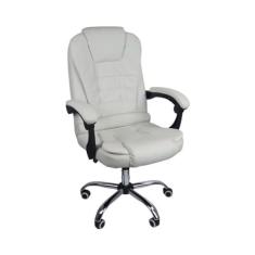 Imagem de Cadeira De Escritório Presidente Reclinável Ergonômica - Branco