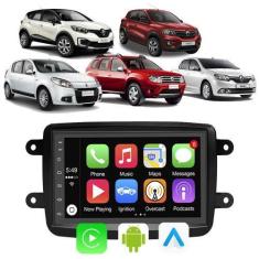 Imagem de Kit Multimidia Renault Sandero Kwid Captur Logan Duster 7" CarPlay And