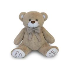 Imagem de Urso de Pelúcia Theo 70cm Anti-alérgico - Toybrink, Avelã, Xadrez