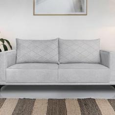 Imagem de Sofá Eliot 2 Lugares 180 Cm Linho Boucle Cinza
