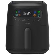 Imagem de Fritadeira Elétrica Air Fryer 3L com Tecnologia TurboCrisp, Controle de Temperatura e Desligamento Automático, 110v 1300W, CRUX, Preta