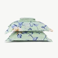 Imagem de Jogo de Cama King Percal 400 Fios 4 Pçs Estampado