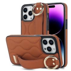 Imagem de Capa de telefone com pulseira de couro pu para iphone 15 14 plus 13 12 mini 11 pro max x xs xr 7 8 plus capa de suporte, arco, para iphone 12 mini