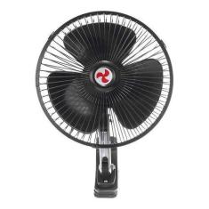Imagem de Mini Ventilador Veicular 12V 8'' 20cm Carro Caminhão Preto - Gici Auto