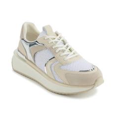 Imagem de DKNY Tênis feminino com cadarço, Branco/osso, 36