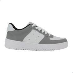 Imagem de Tênis Feminino Casual Actvitta Branco e Cinza