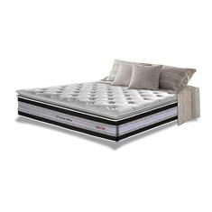 Imagem de Colchão Queen de Molas Ensacadas D33 com Pillow Top Cama Inbox Select 158x198x32 Preto