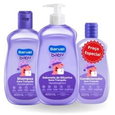 Imagem de Kit Shampoo Sono + Condicionador + Sabonete - Baruel Baby