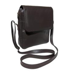 Imagem de Bolsa Shoulder Bag Em Couro Tiracolo Transversal Com Tampa - Art Minas
