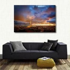 Imagem de Quadro decorativo - Pairis Torre Eiffel - Paisagem - Tecido