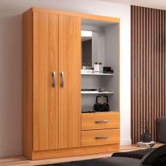 Imagem de guarda-roupa solteiro com espelho capelinha 2 pt 2 gv cinamomo