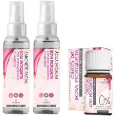 Imagem de Kit Rosa Mosqueta Sabonete E Agua Micelar Facial E Óleo Puro - Dokmos