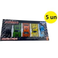 Imagem de Brinquedo Infantil 5 Carrinhos Miniaturas Carros Sortidos - Company Ki
