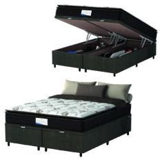 Imagem de Cama Box Baú Colchão Casal Queen Probel Molas Ensacadas Granville Pill
