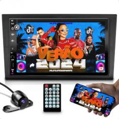 Imagem de Kit central multimidia mp5 com função espelhamento + moldura 7 polegad