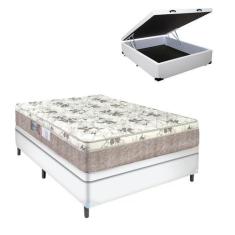 Imagem de Cama Casal Box Baú Branco Colchão Nápoles Turn Free Espuma D33 - Porto