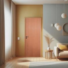 Imagem de Porta de Madeira Lisa 210x92cm Bondoor Ipê