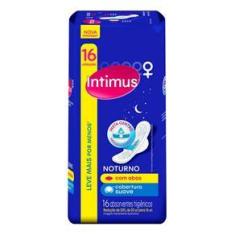 Imagem de Absorvente Externo Intimus Noturno Cobertura Suave com Abas 16 Unidades