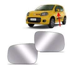 Imagem de Lente Retrovisor Com Base Novo Uno 10... Lado Direito