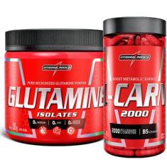 Imagem de Glutamina Pura 150G + L-Carnitina 120 Caps Integralmedica