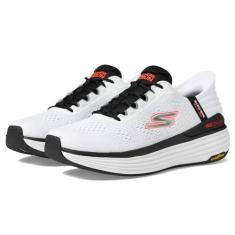 Imagem de Skechers Tênis masculino Hands Free Slip-ins Max Amortecimento Suspension-Linear Focus, Branco/Multi, 38