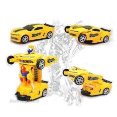Imagem de Carrinho Transformers Camaro Robô Amarelo Brinquedo - Camaro Robo