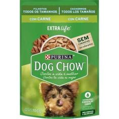 Imagem de Ração Úmida Dog Chow Cães Filhotes Todos Os Tamanhos Carne - Nestlé Pu