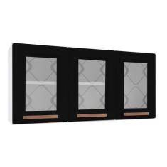 Imagem de Armário Aéreo Cozinha em Aço Mirage New 3 Portas 1 Prateleira Branco/P