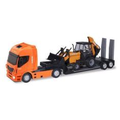 Imagem de Caminhão Iveco Com Retroescavadeira Case 405 - Usual Brinquedos