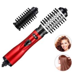 Imagem de Escova Rotativa 2 Em 1 Secadora Modela Cabelo Liso Brilhante - Bivena