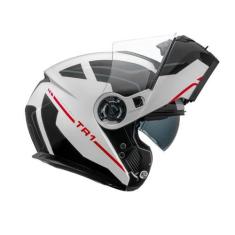 Imagem de Capacete Articulado Robocop Moto Peels Tr1 Control Branco, Branco Pret