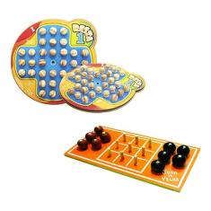 Imagem de Kit Jogo Da Velha E Resta 1 Brinquedo Educativo