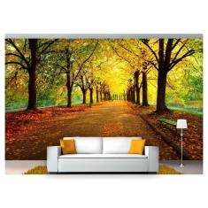 Imagem de Papel De Parede Estrada Caminho Floresta 3D 7,50m² Nes090