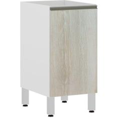 Imagem de Balcão de Cozinha sem Tampo 40cm 1 Porta Pérola Luciane Móveis