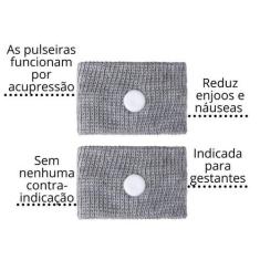 Imagem de 2 Pulseiras Anti Nausea E Enjoo Gravida Infantil Maternidade - Mbbimpo