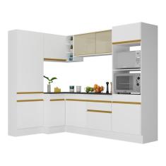 Imagem de Armário de Cozinha Completa de Canto com Rodapé Veneza Multimóveis V2085