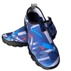 Imagem de Tênis Neoprene Sapatilha Híbrida Caminhada Corrida Trilha - Bono, Azul