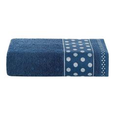 Imagem de Toalha De Banho Celine 01 Peça 100% Algodão 450g/m² Suave - Azul Marinho