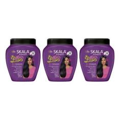 Imagem de Creme Skala 1Kg Mais Lisos Extra Lisos-Kit C/3Un