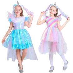 Imagem de Fantasia Feminina Infantil luxo unicornio completa  - Blessed, GG(140c