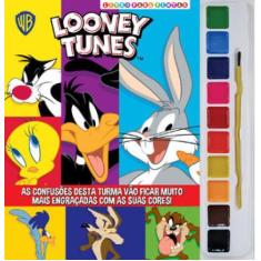 Imagem de Livro para Colorir Looney Tunes com Aquarela