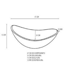 Imagem de Gabinete De Vidro 60Cm Ap Com Cuba Oval - Incolor