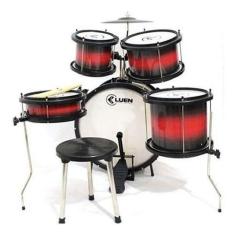 Imagem de Bateria Infantil Completa Acústica Vermelha Pop Kids Luen