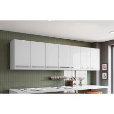 Imagem de Armario Aereo Suspenso De Parede 7 Portas Branco Bangladesh Brienza Movelaria